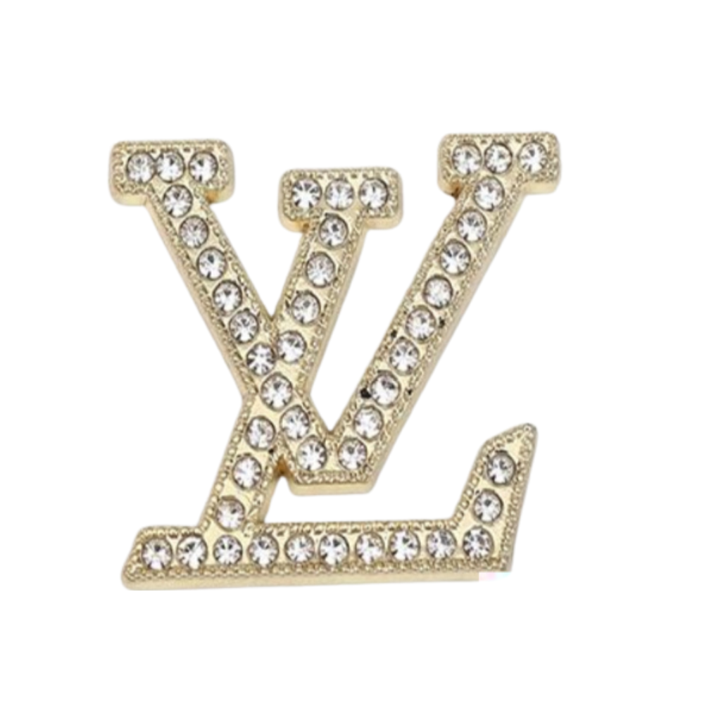 Lv (Gold) Shoe Charm | Metal