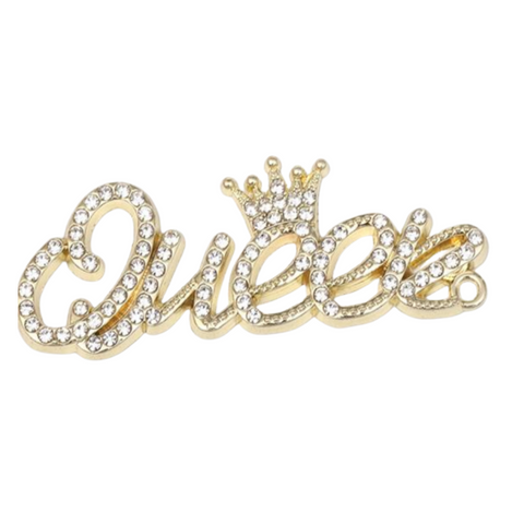 Queen Shoe Charm | Metal