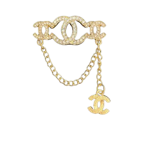 CC (Gold Style) Shoe Charm | Metal