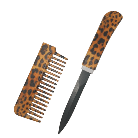 Leopard Comb Knife