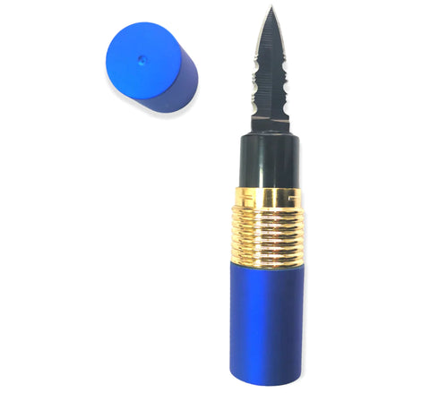 Blue Lipstick Knife