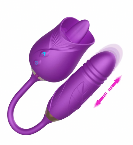 Rose Dual Head Toy| Purple