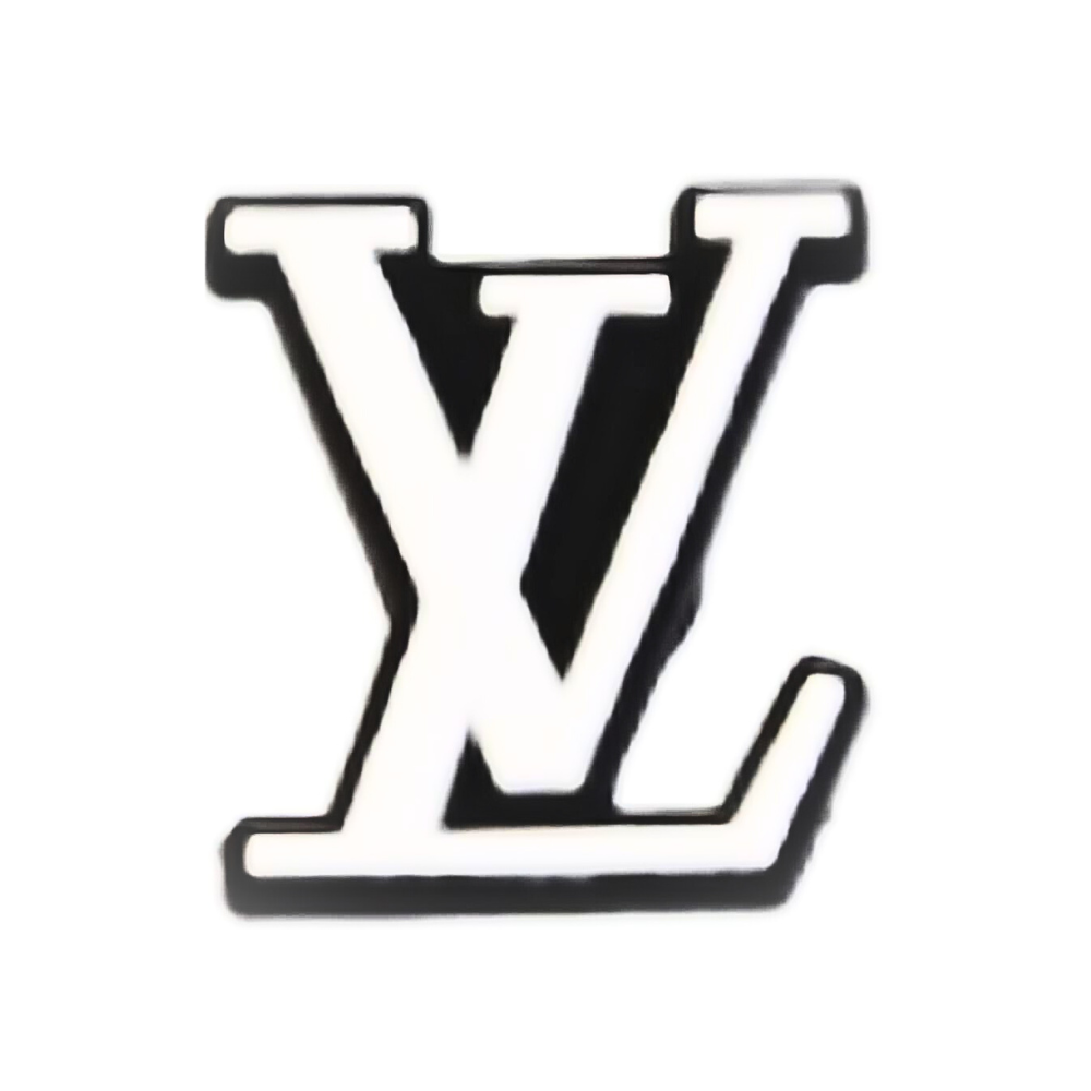 Blk/White LV  Shoe Charm