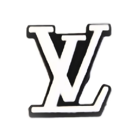 Blk/White LV  Shoe Charm